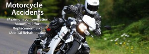 An image of a man going round a bend on his sports motorbike